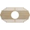 Ekena Millwork Chrysler Wood Fretwork Pierced Ceiling Medallion, Hickory, 28"W x 14"H x 7 3/8"ID x 3/8"T CMWP28X14X0375CSHI - alternate 1